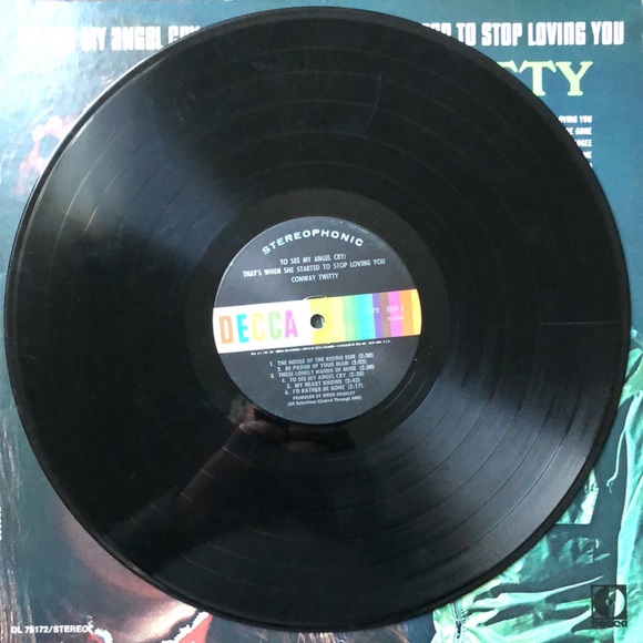 Conway Twitty To See My Angel Cry Vinyl Album '70 - Picture 3 of 6